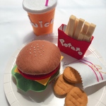【送料無料】フェルトおままごとハンバーガーセット