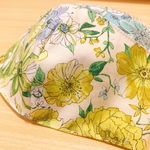 大人用マスク(グリーン花柄)