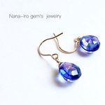 14kgf purple tripletcrystal pierce 