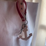 300円　　イカリ⚓️キーホルダー　あか