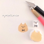 消しゴムはんこ☆ポメラニアンはんこ♡
