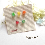 フレッシュフルーツのキューブピアス/イヤリング＊お得な5こセット