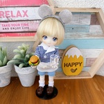 NEW!! オビツ11サイズ アメリカンダイナー 制服セット ボーイ【ネイビー】
