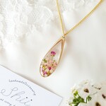 花咲く雫のネックレス♢pinkgarden