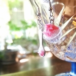 よくばりいちごミルクかき氷ピアス/イヤリング