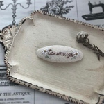 new＊name embroidery pin  ~natural flower~
