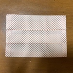 ★送料無料★マスクカバー【子ども用サイズ対応】1枚 赤ドット