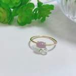 ラベンダー翡翠＊petit oval ring＊