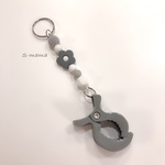 【gray flower】シューズクリップ