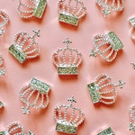 バラ売りOK👑No.B57、クラウンA、シルバー、5個組、300円