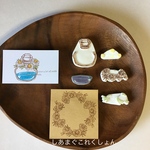 「花香る香水瓶のメモ枠はんこ」カモミール