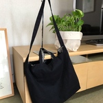 🔹2 WAY バッグ ・ショルダー・ハンドバッグ・ブラック・軽い布製・お散歩バッグに！・A4サイズ入ります！　