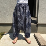 浴衣サルエルパンツ