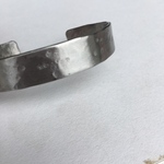 men's槌目バングル　ステンレス＊シルバー※受注生産※