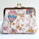 がまぐちポーチ＊LIBERTY（スカイハイ）