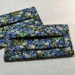 プリーツマスクカバー 黒花柄 (送料無料)