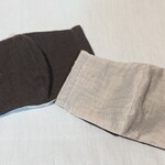 手作りマスク 2枚セット メンズサイズ 天然素材