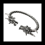 再販【Dragon_silver バングル ブレス。 】﻿シルバー 龍 シンプル かっこいい メンズ ユニセックス  パンク ロック