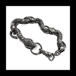 再販【Snake_UNERI ブレス。 】﻿スネーク 蛇 シルバー チェーン ﻿シルバー  ブレスレット ユニセックス パンク 病みかわいい ロック