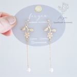 flower pearl…♡　ゆれるピアス/樹脂ノンホールピアス(イヤリング）