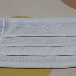 ハンドメイド 布マスク レース花柄
