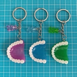 ハンドメイド　キーホルダー　クマ　入れ歯