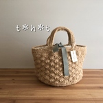 ペタシャムリボンのバッグアンティークグリーン