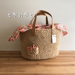 リバティ生地使用麻ひもバッグ(ベッツィ)