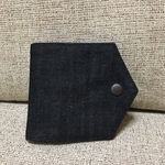 マスクケース　ブラックデニム&グレー