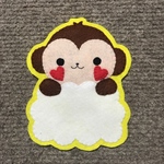フェルト 名札 さる ①④