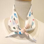 ダブルガーゼ　スカーフ 北欧の森