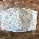 5点限定☆立体マスク☆女性サイズ☆綿他(刺繍布)、ガーゼ