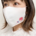 ひんやり冷感マスク❄️お花柄-3🌻洗える抗菌マスク😷刺繍無料送料込み💌即日発送📮5種類からお選びください。超特大、特大、男女兼用、女性用、お子様用