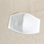 送料無料　大人用マスク　コットン小花柄白2