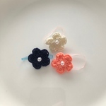 繰り返し使える★小さなお花モチーフのヘアゴム★ベビー用★セット
