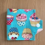 可愛くてちょっと便利♥使いかけマスク仮置きケース♥カップケーキ柄