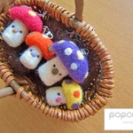 きのこのおやこストラップ　2個セット【送料無料】