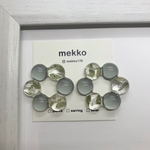 【訳あり】粒々リング《green》ピアス/イヤリング