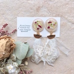 《送料込み》押し花ピアス　ドライフラワーピアス　フラワーピアス　押し花　アクセサリー　ドライフラワー　プレゼント　誕生日　ピアス　イヤリング　サージカルステンレス　アレルギー対応　アレルギーOK 樹脂