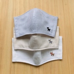 【立体型★受注製作‼️】クロスステッチ刺繍のエチケットマスク