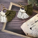 ＊ツートンのマクラメピアス＊