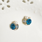碧のビジュー&マーキスビジューピアス・イヤリング 