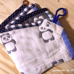 🐼　ループ付ガーぜタオル　🐼