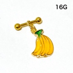 【16G】バナナのボディピアス