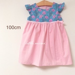 【SS.SALE】リバティ 袖フリル切替ワンピース