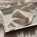 knit fit mask / 生成り