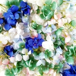 New しっとり質感大きい花びらが上品な紫陽花4色ミックス　造花・アーティフィシャルフラワー・花材