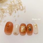 人気のテラコッタcolour✲*うる艶✖︎ドライフラワー Nail