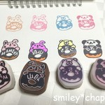 入学・入園準備★セミオーダー動物お名前★スマチャピ★消しゴムはんこスタンプ
