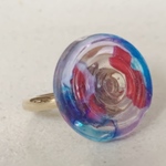 凉を呼ぶ金魚と波紋の指輪(蒼紫)